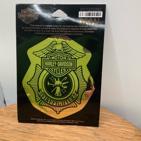 Harley Davidson Firefighter Decal - Picture 1 of 5
